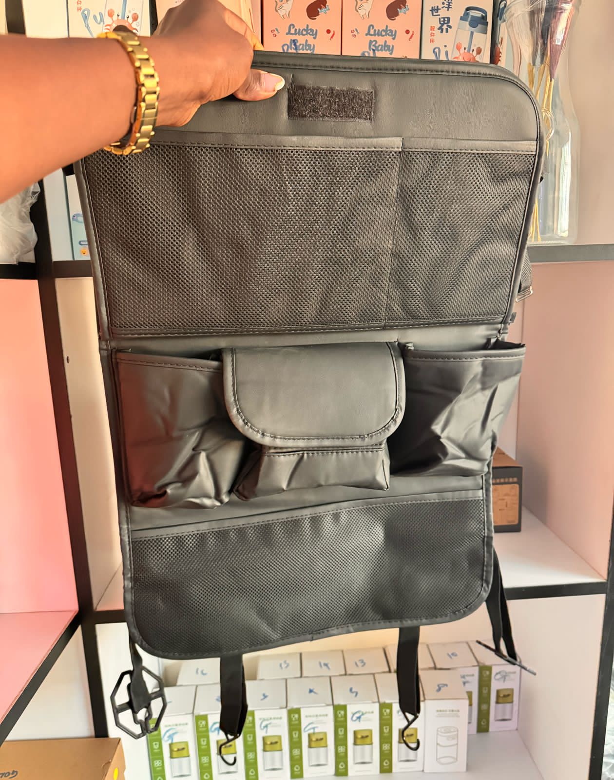 All in one Multi-Functional car seat Back Organizer