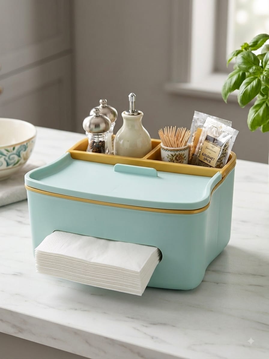 Simple Desktop Serviette Holder