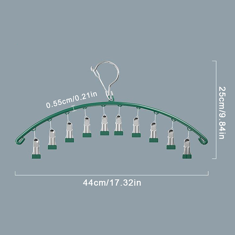10pegs stainless steel clothes drying hanger