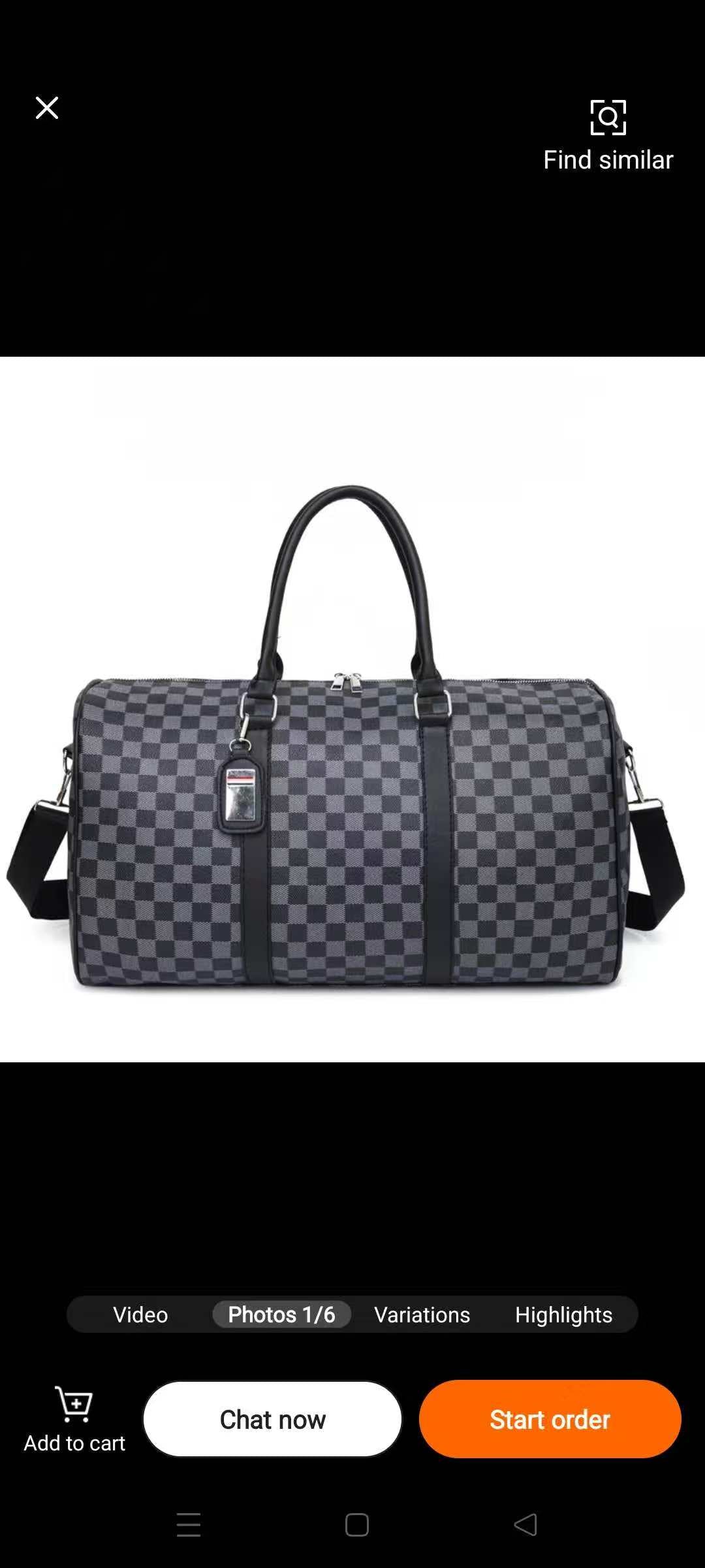 High Quality Vintage Duffle/Travel Bag