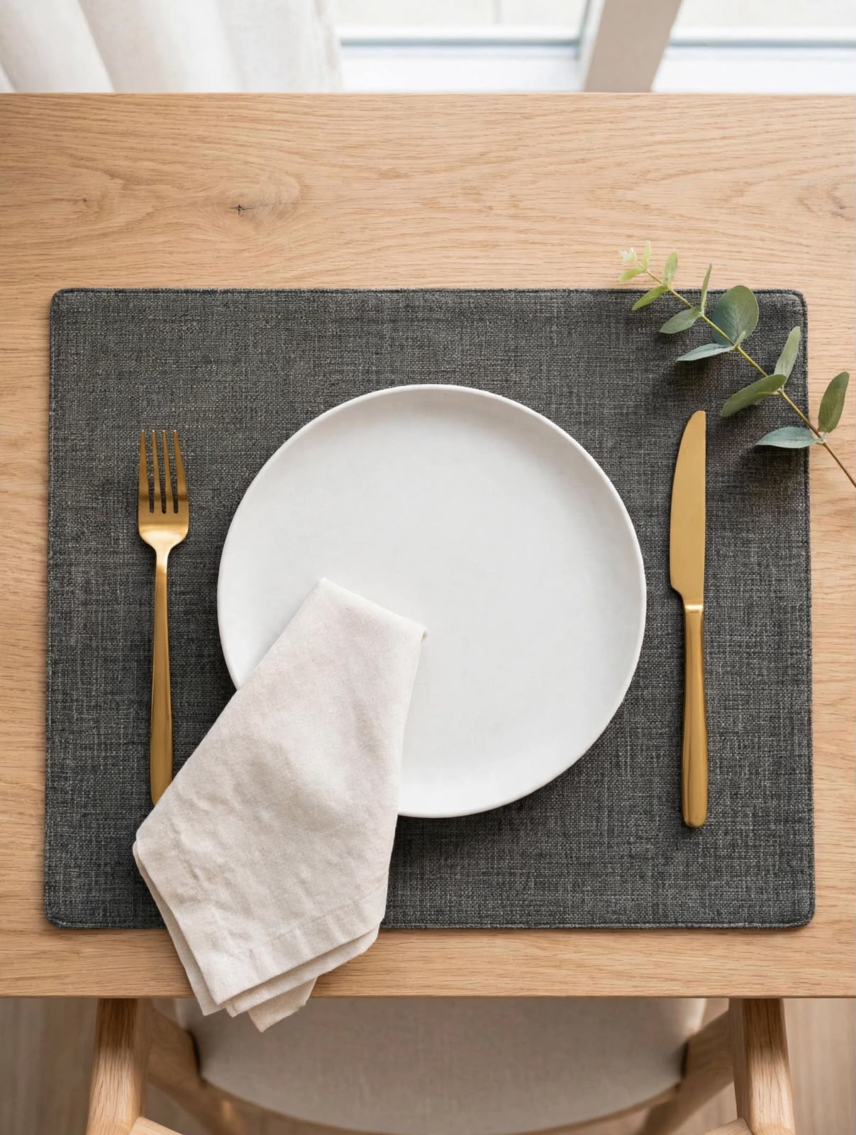 Linen Look wipeable placemats/tablemats