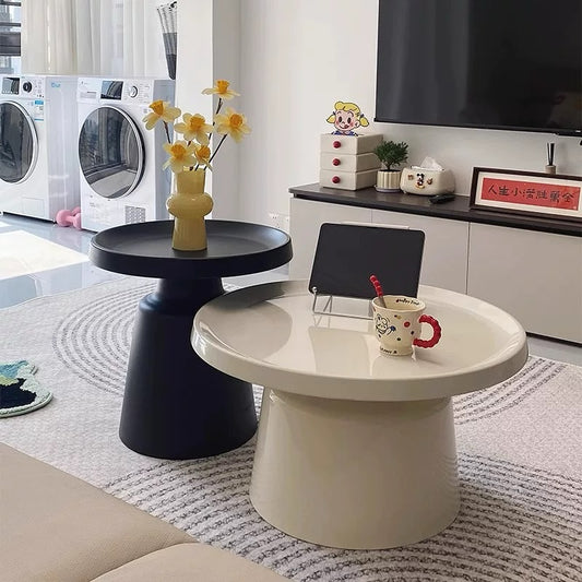 Classic Side Table Living Room Decor Modern Marble Round Coffee Table Sofa Side Table Mobile Snack Table Furniture Home Bedroom Stable