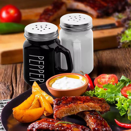 Farmhouse salt and pepper shaker set