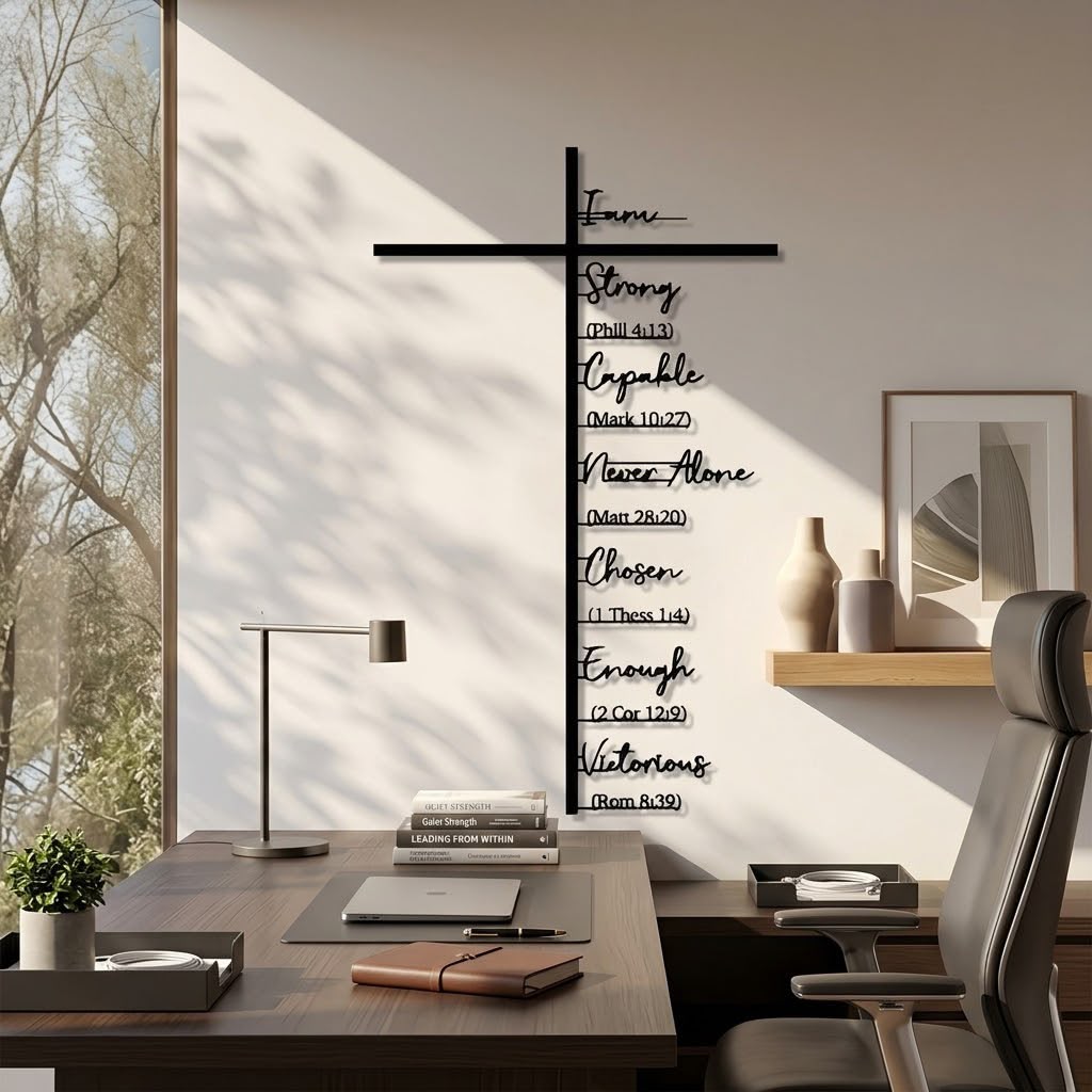 Metal Cross Biblical Scriptures Artistic Wall Decor|Christmas Gift