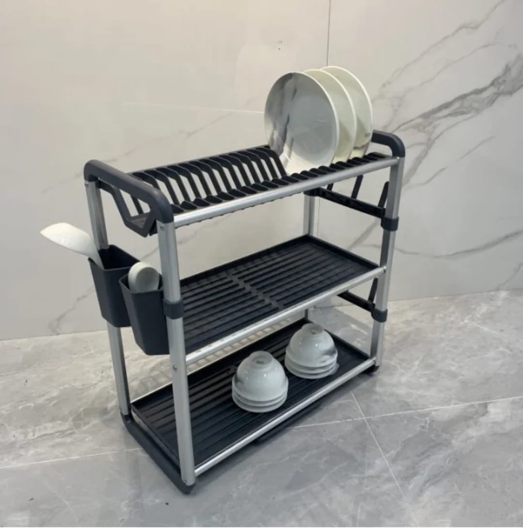 Premium Quality 3Tier Aluminium Dish Drainer
