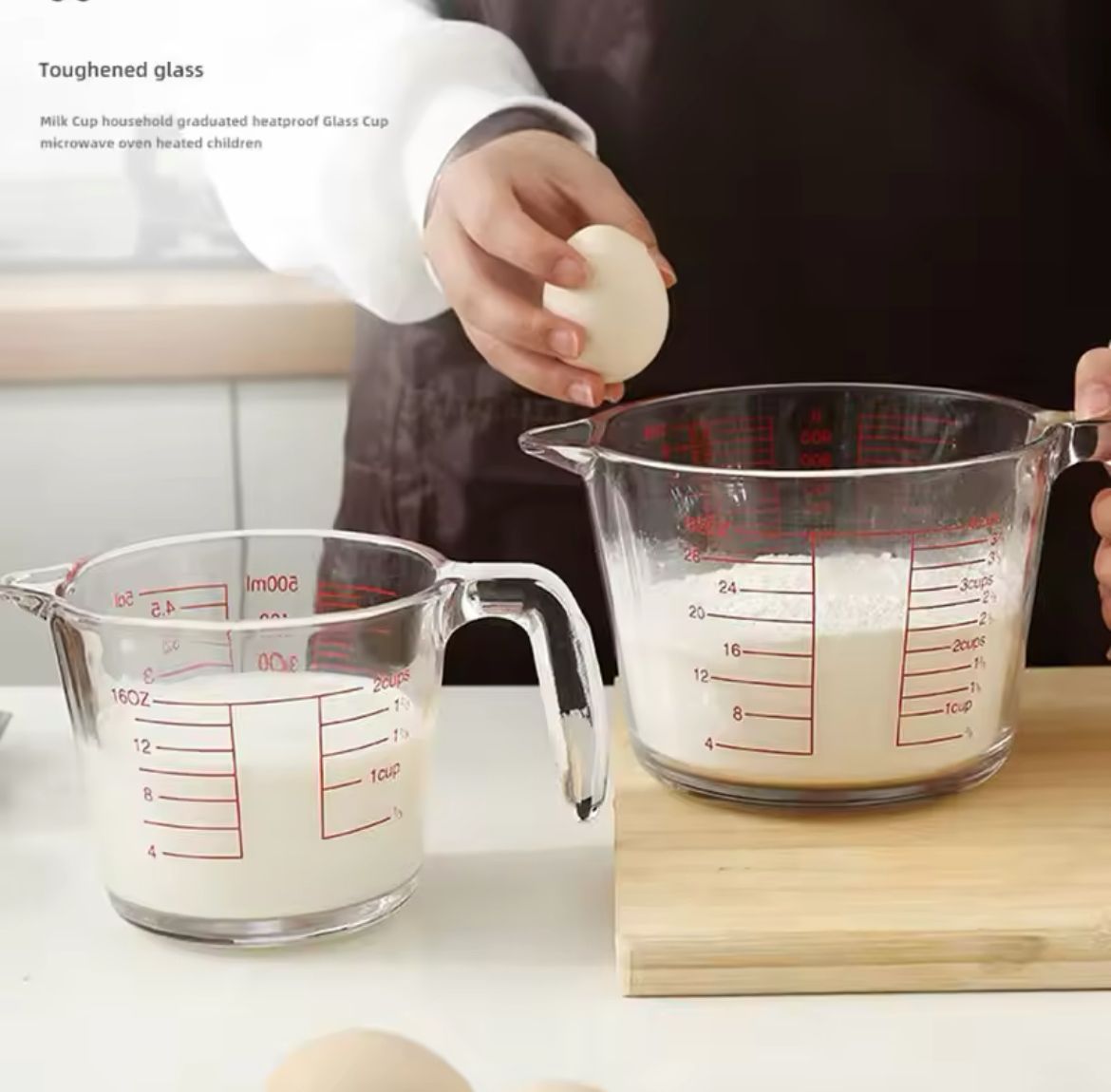 1000ml Glass Measuring Cup With Scale And Handle