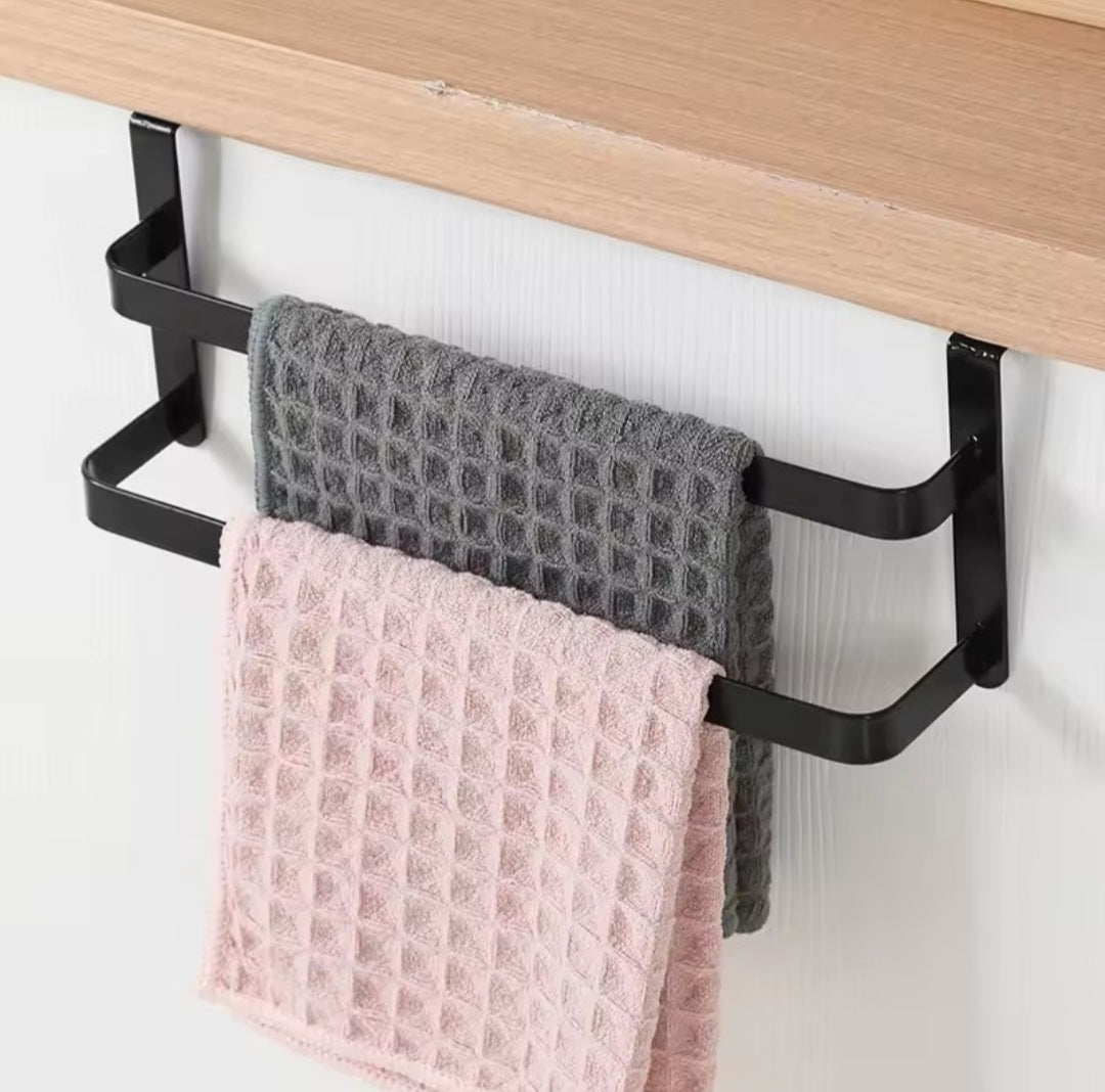 Double layer kitchen towel holder.