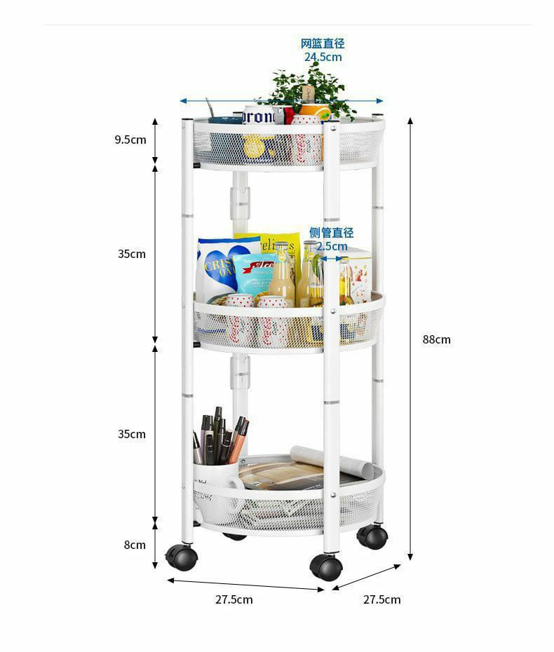 Foldable Round Rotating Multi Layer rack