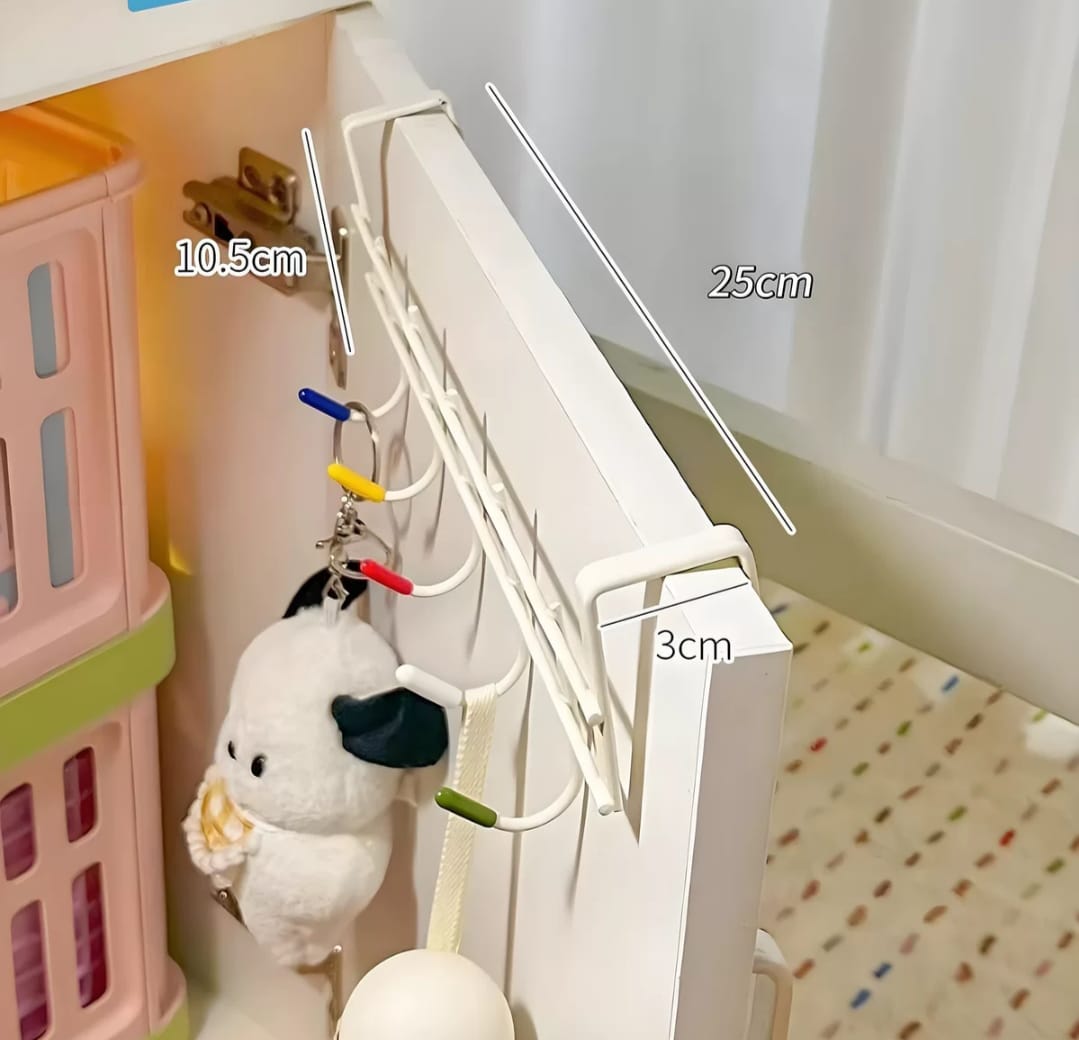 Over-the-door hook rack