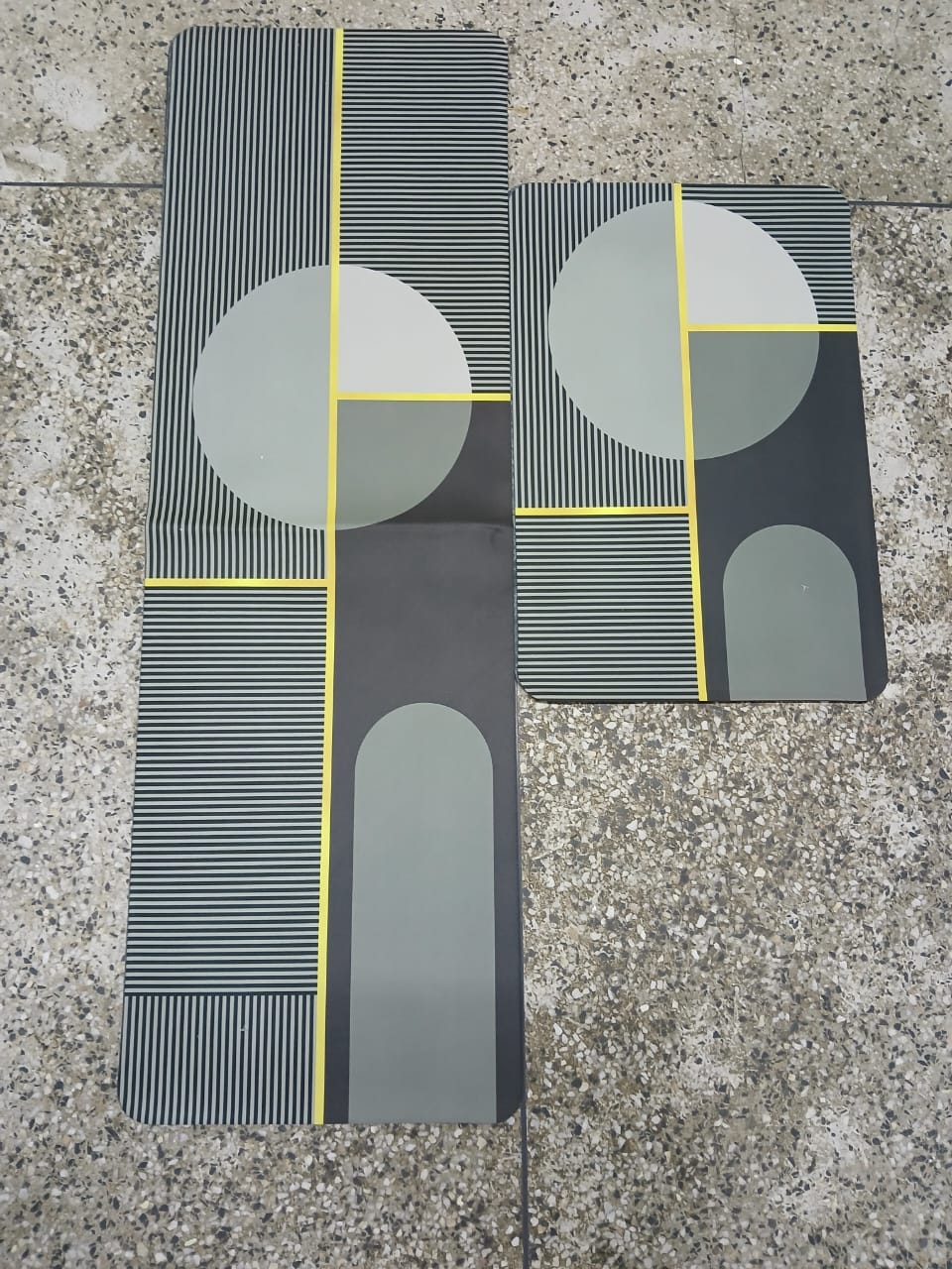 2pcs kitchen mats with rubber super non-slip underside