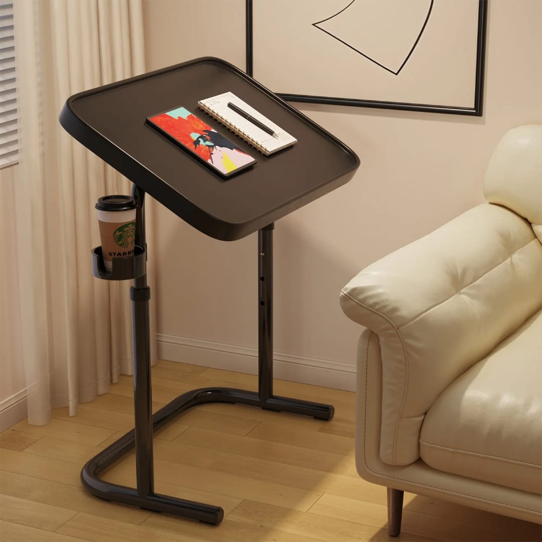 Adjustable Laptop Desk with Cup Holder