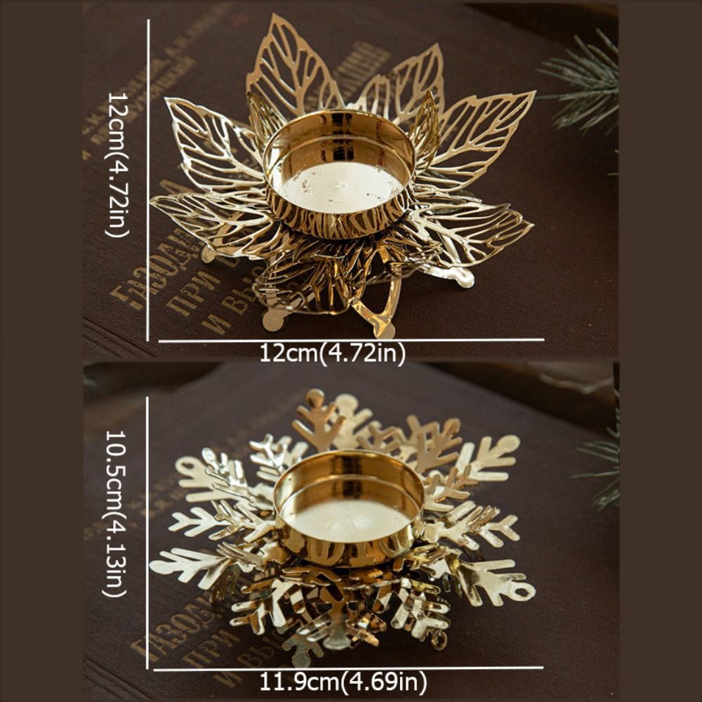 *Decorations for Christmas Versatile Holiday Candle Holder Decorations Snowflake Decorations and Dining Table Arrangements