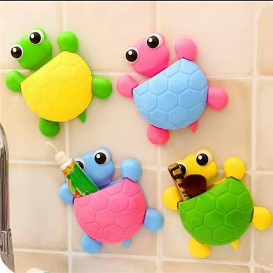 Cute cartoon turtle toothbrush holder