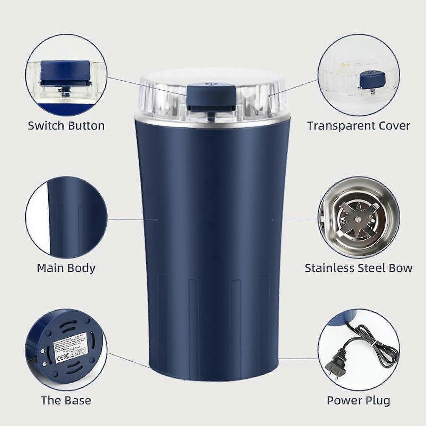 300W Multifunctional Electric mini fine grinder