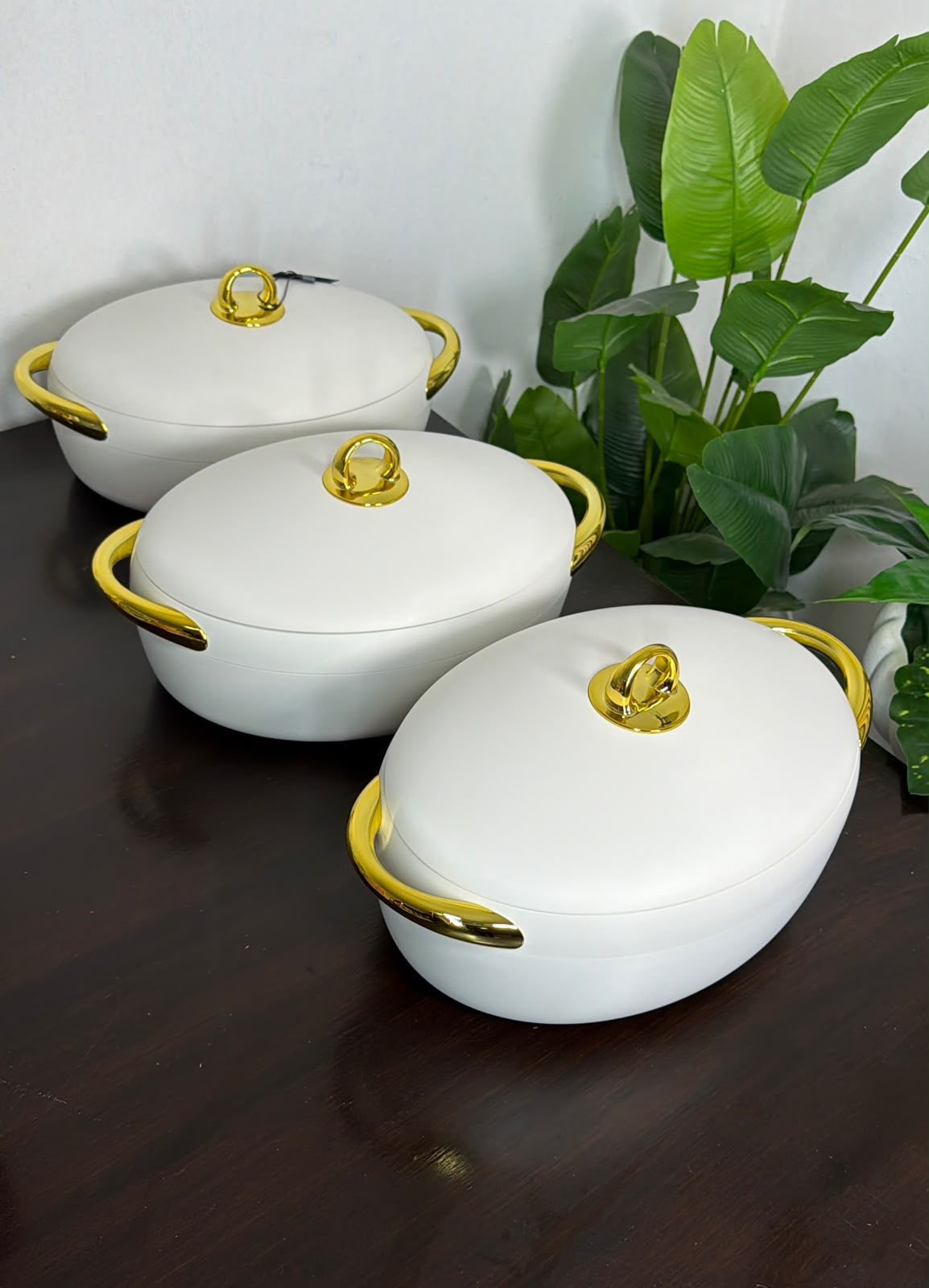 High quality 3PC Forever Gold Oval Hotpots.