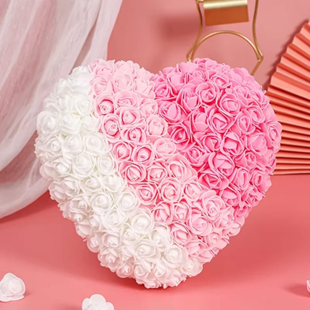 25cm Heart Roses Artificial Flowers  Decoration Gifts Romantic Artificial Rose