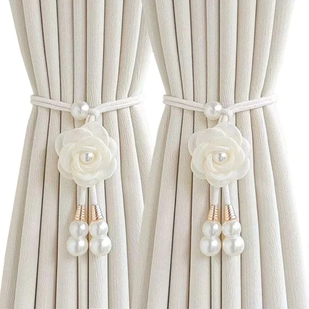 Creative camelia flower decorative curtain tieback