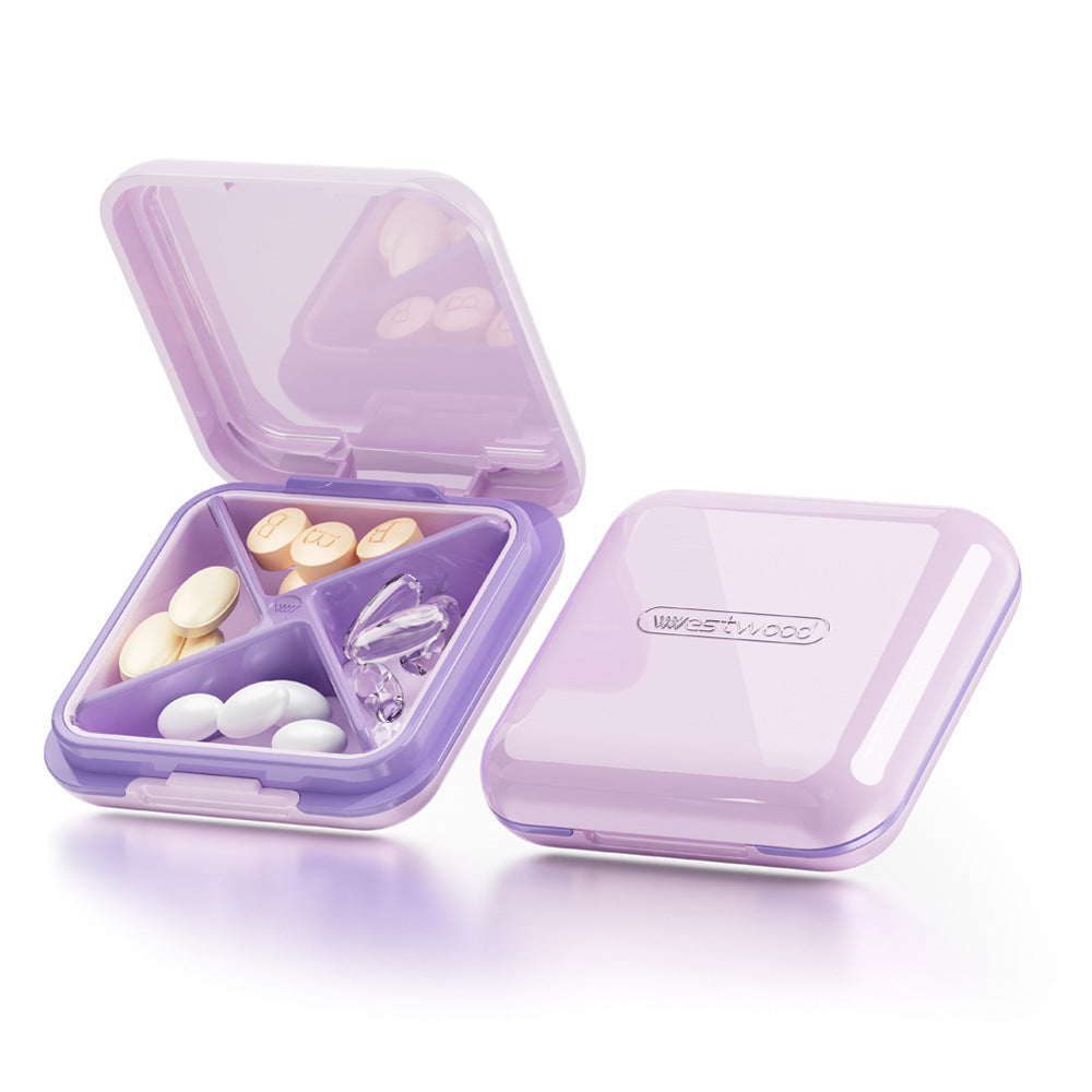 Small cute and portable daily pill box