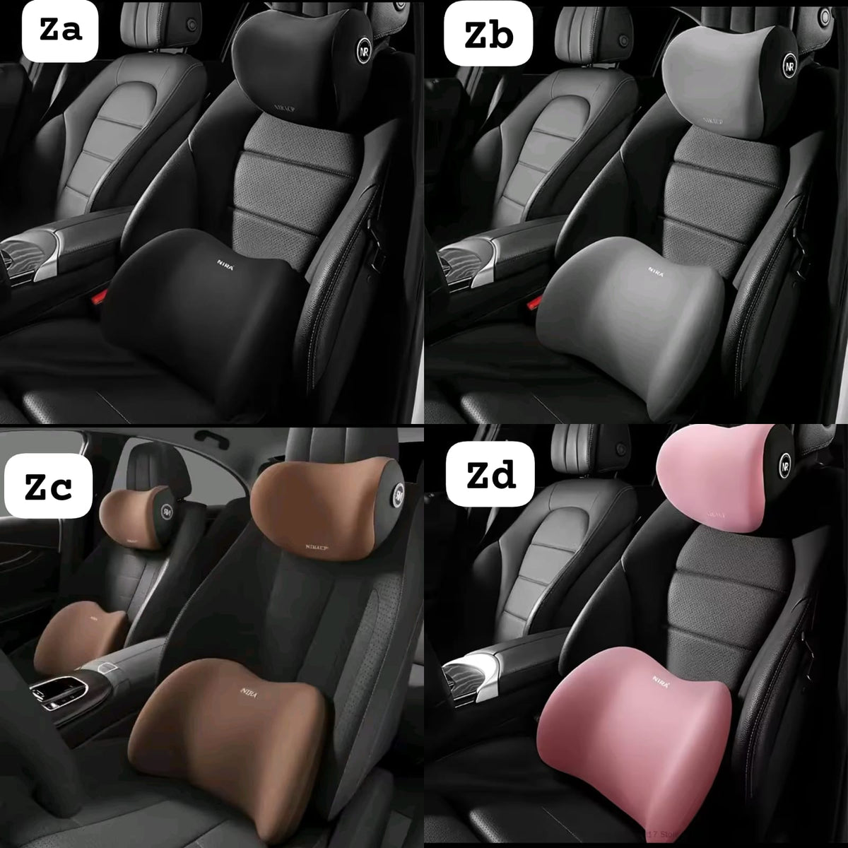 2ps set Car headrest and backrest lumbar support*