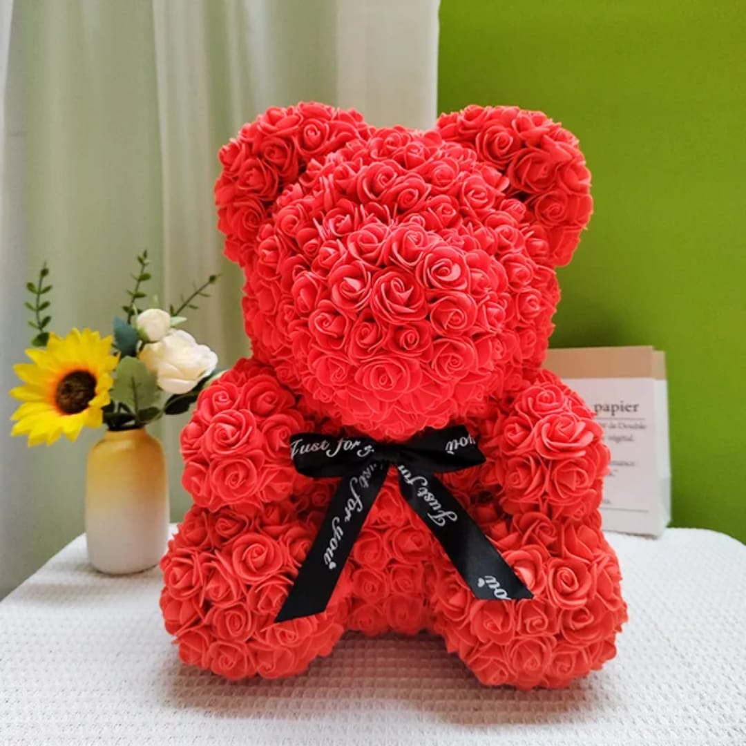 Artificial Flower Rose Bear, Universal for Festival Gift & Decoration