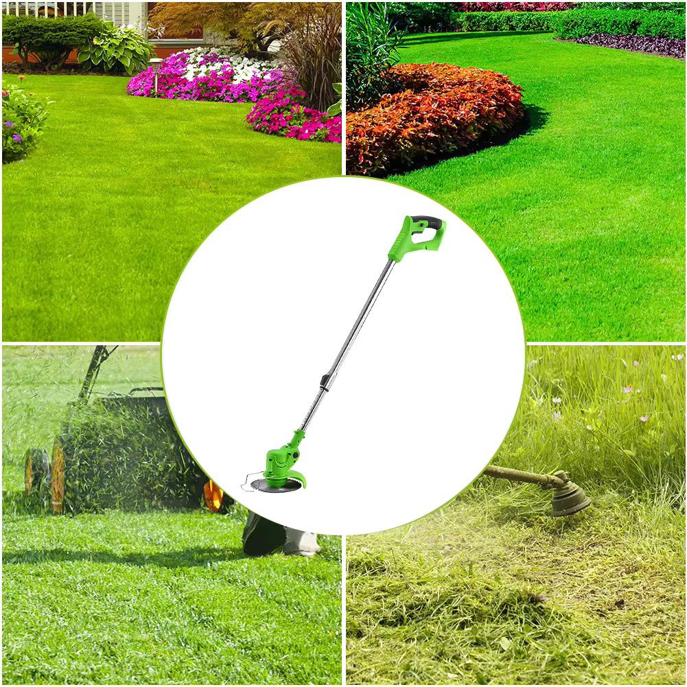 Cordless Electric Lawn Mower Foldable Adjustable Trimmer
