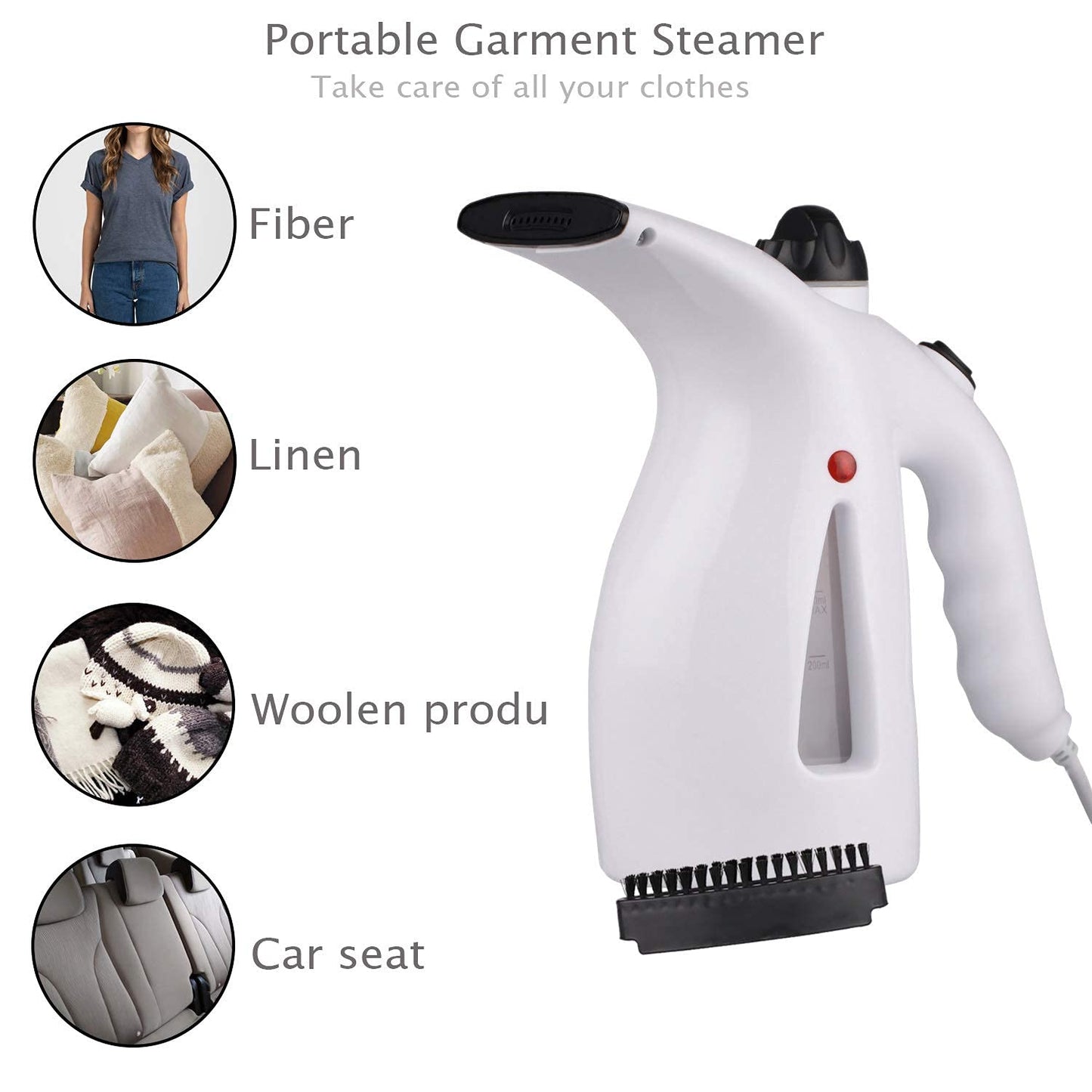 Portable Steamer - Steamer for ironing, disinfection, face care Ester Plus
