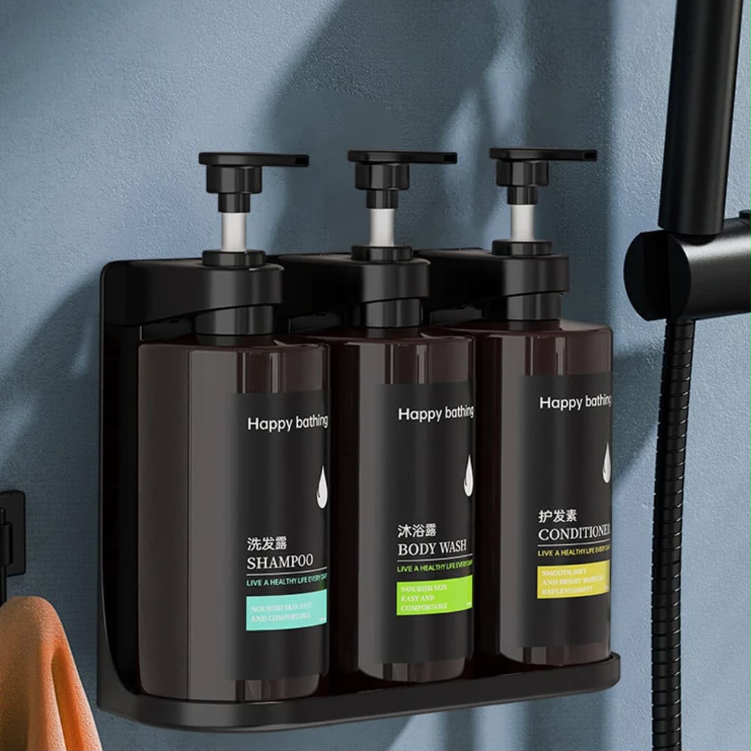 ✅ 3pcs Luxury wall mounted body wash,shampoo,soap dispenser,hand sanitizer set