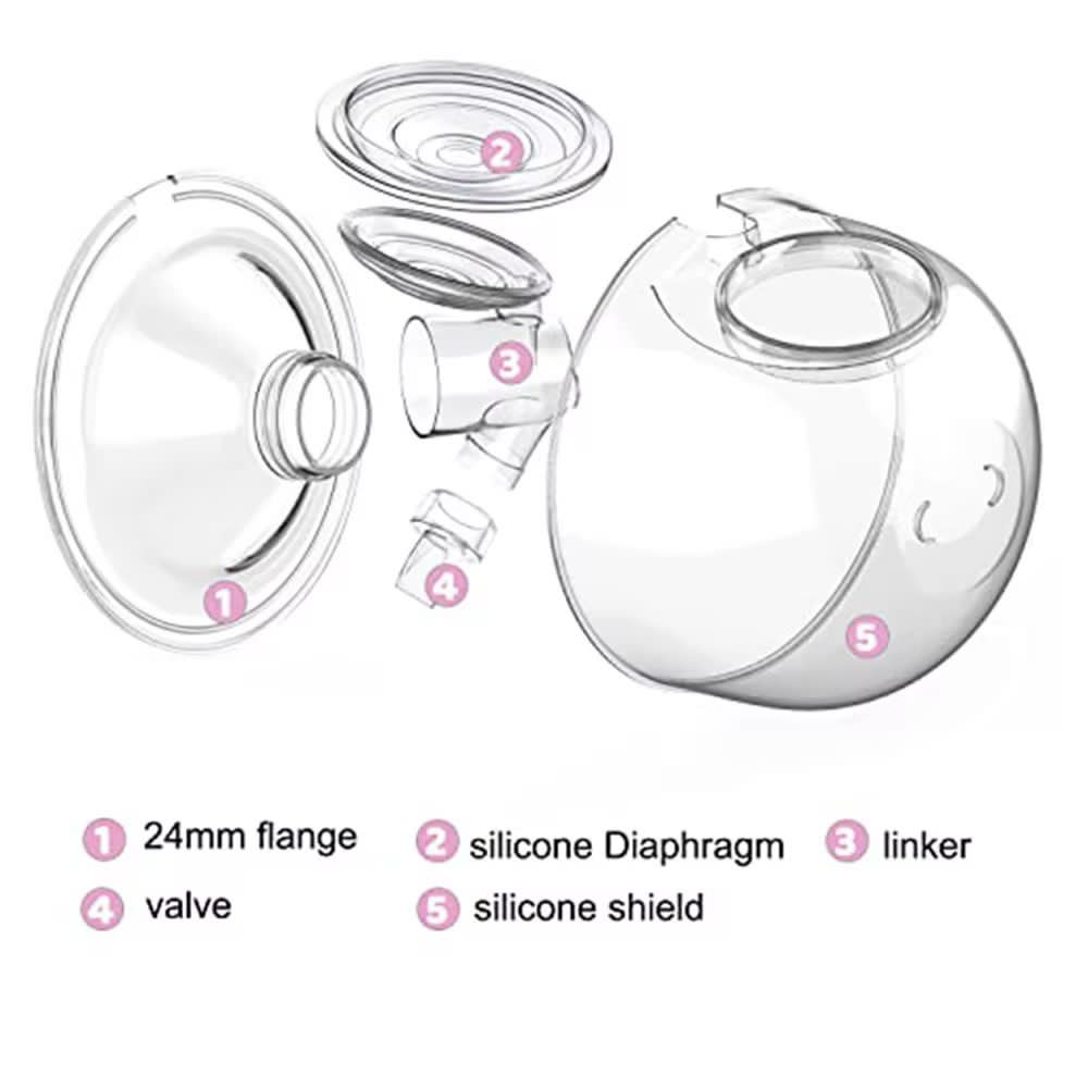 Breast Pump Collection Cup Accessories Set (For Replacement)