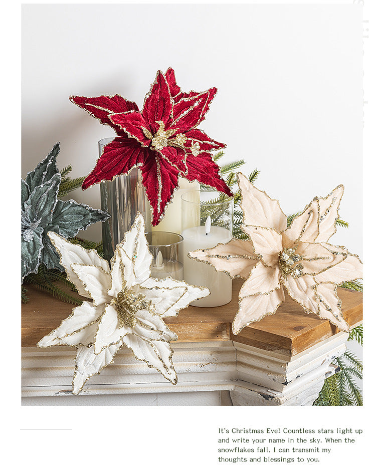 Artificial Flowers Christmas Flower Pendant