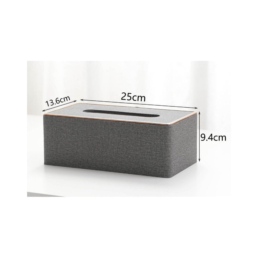Light luxury Nordic creative leather gold tissue box