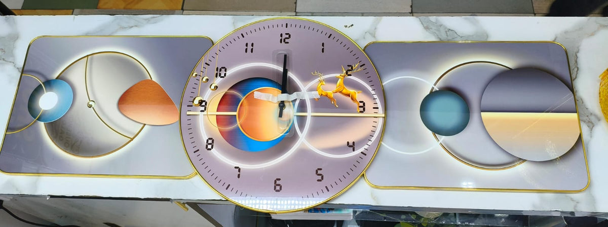Modern 3-Piece Wall Clock