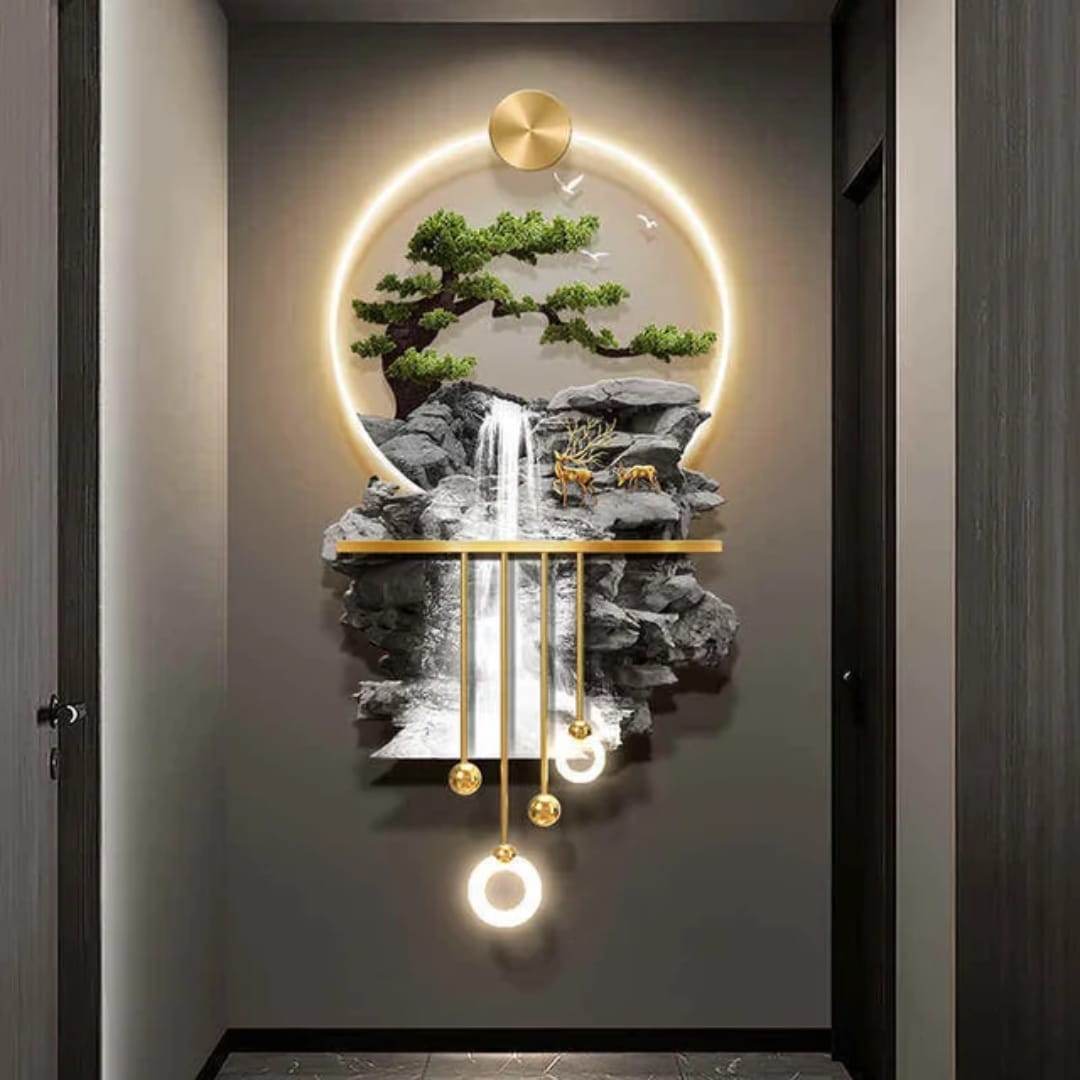 Luxury 3D Waterfall Wall Art