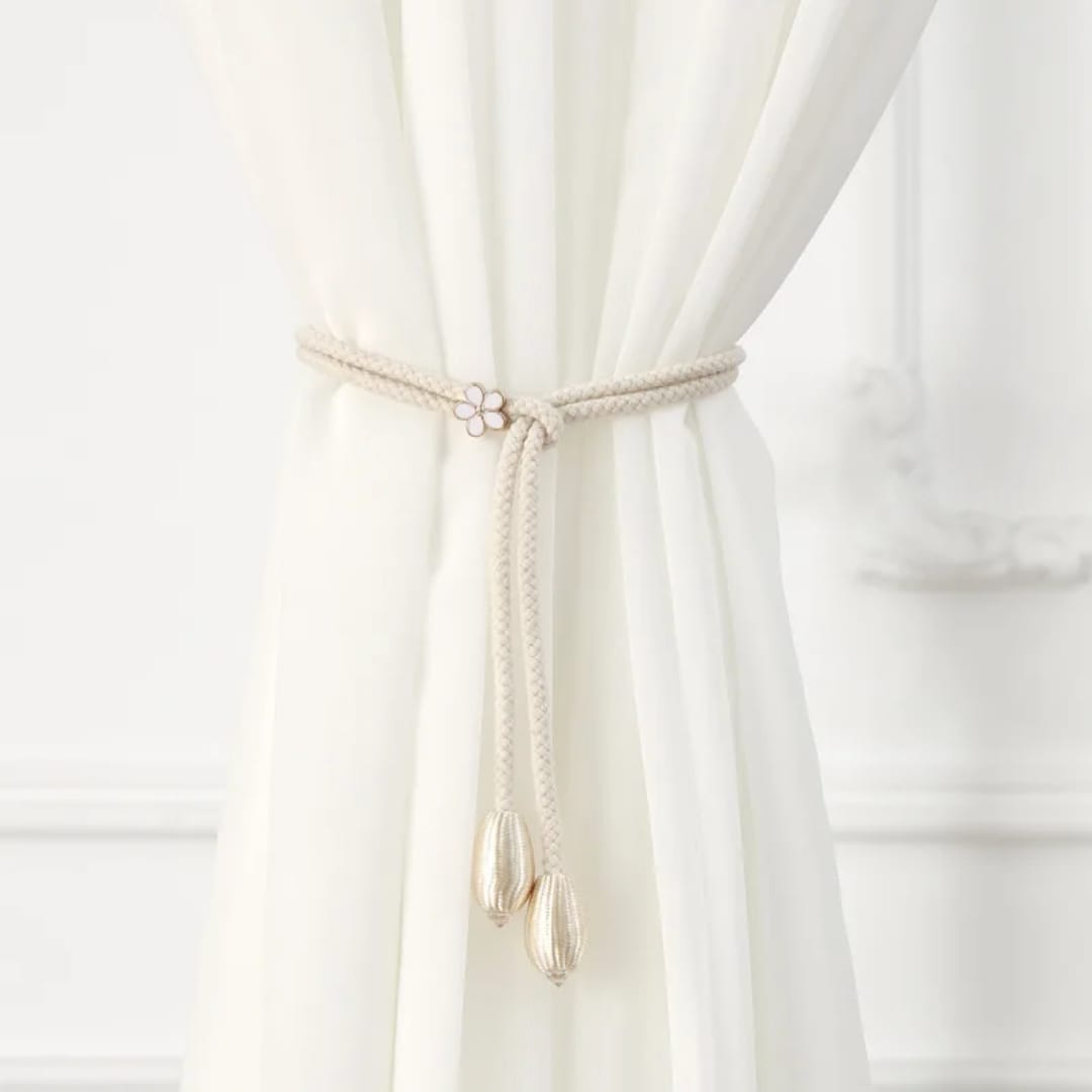 Modern eco friendly fabric adjustable curtain tieback