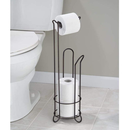 Metallic toilet tissue holder