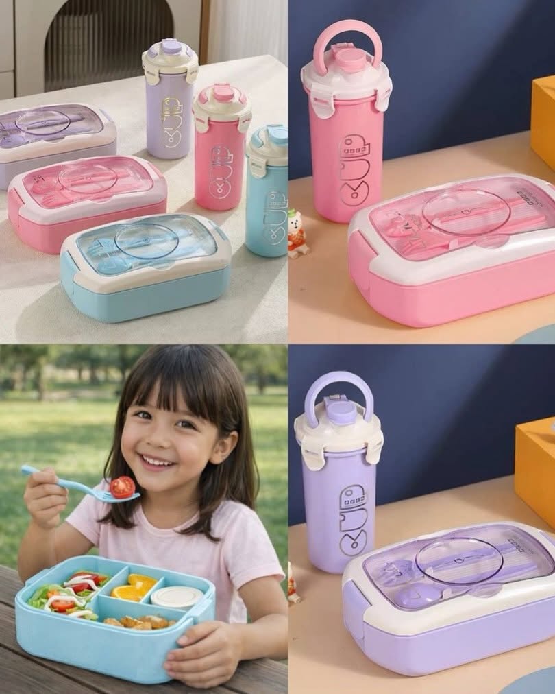 2 in 1 Lunch box with bottle