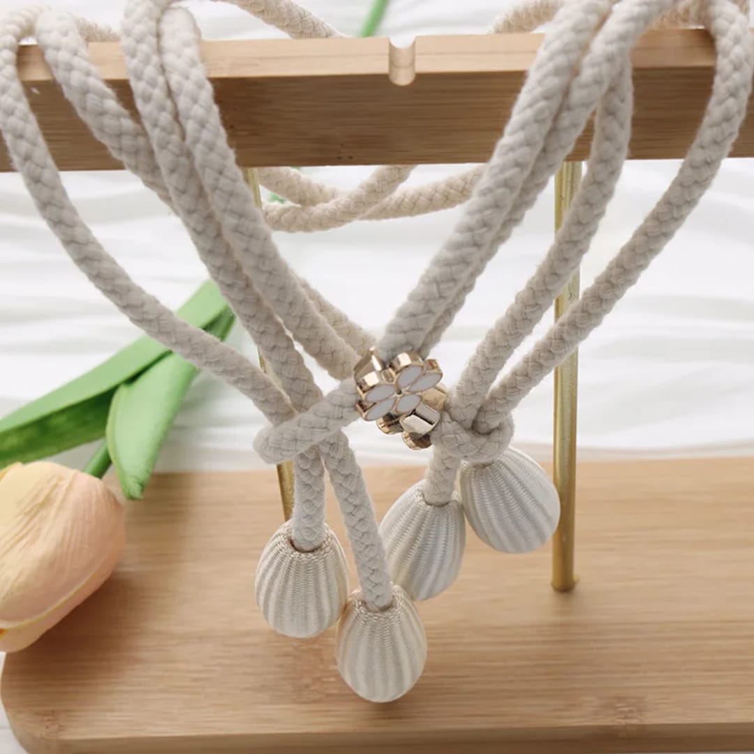 Modern eco friendly fabric adjustable curtain tieback