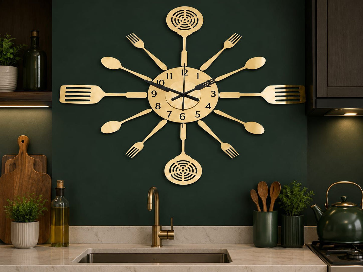 Kitchen tool set Acrylic DIY Wall Clock