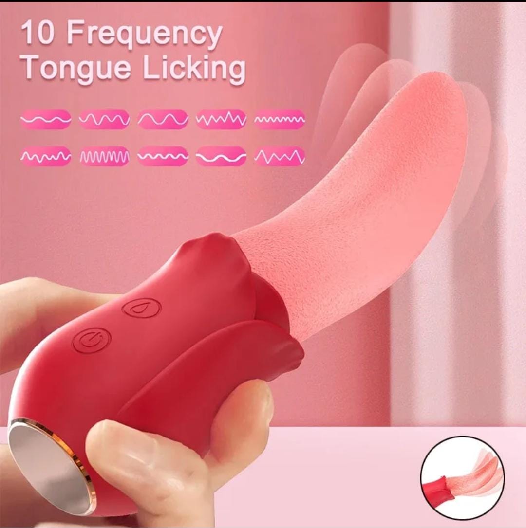 10 Speeds realistic tongue licking rose. Your happiness is our priority