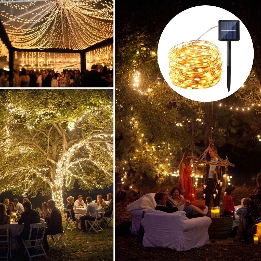 SOLAR CHRISTMAS FAIRY STRING LIGHTS – 32M / 300 LEDS with 8MODES