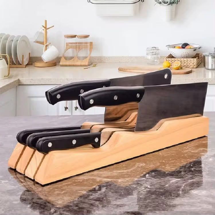 Heavy duty good quality Wooden Kitchen Knife Holder