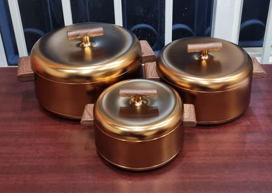 Unique High quality forever gold insulated hotpots