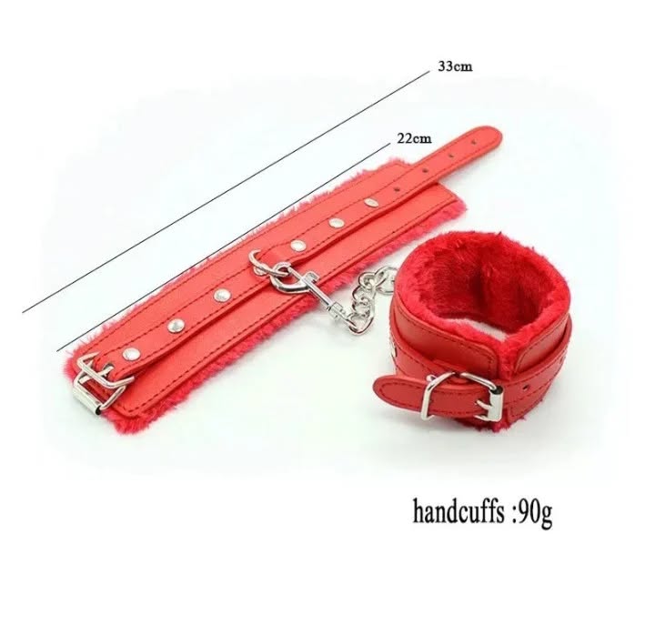 Sexy fluffy adult bondage cuffs