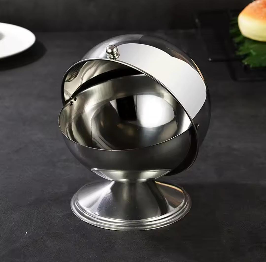 Stainless steel storage jar