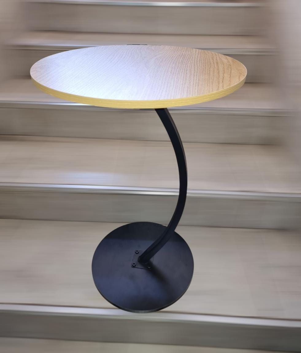 Round side table