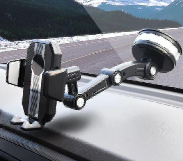 360 Rotatable Cellphone Car Phone Holder Fixed Shockproof Mobile Stand Big in GPS Support