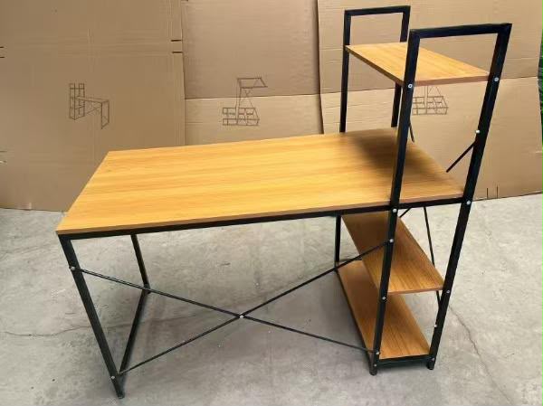 Large Modern Ergonomic Desk / Workstation with Shelves