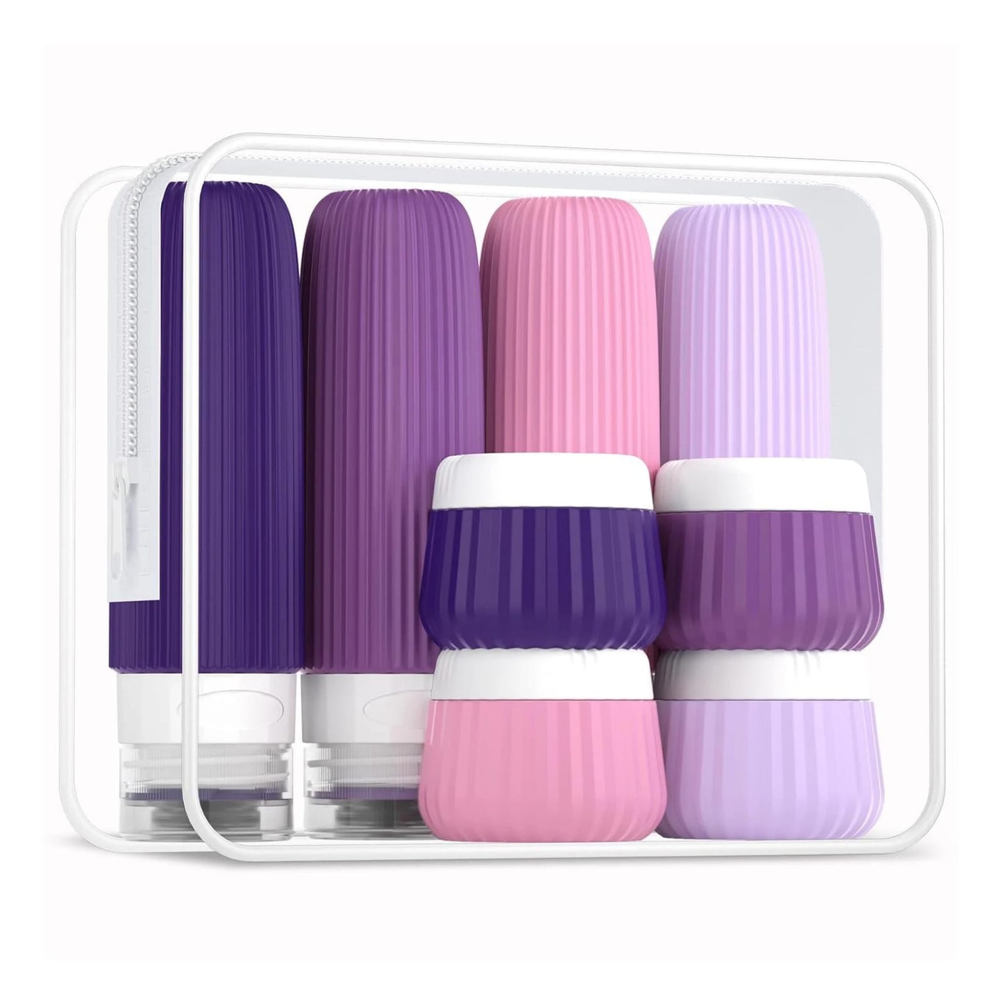 Big capacity colorful travel lotion bottles with cream bottles