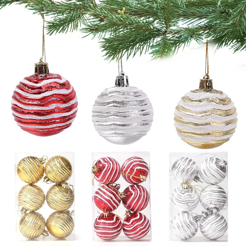 6pcs Christmas Ball 6cm