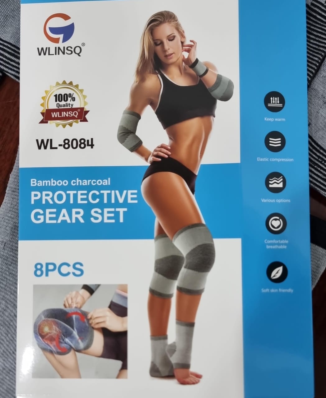Fitness 8pc gym protective gear