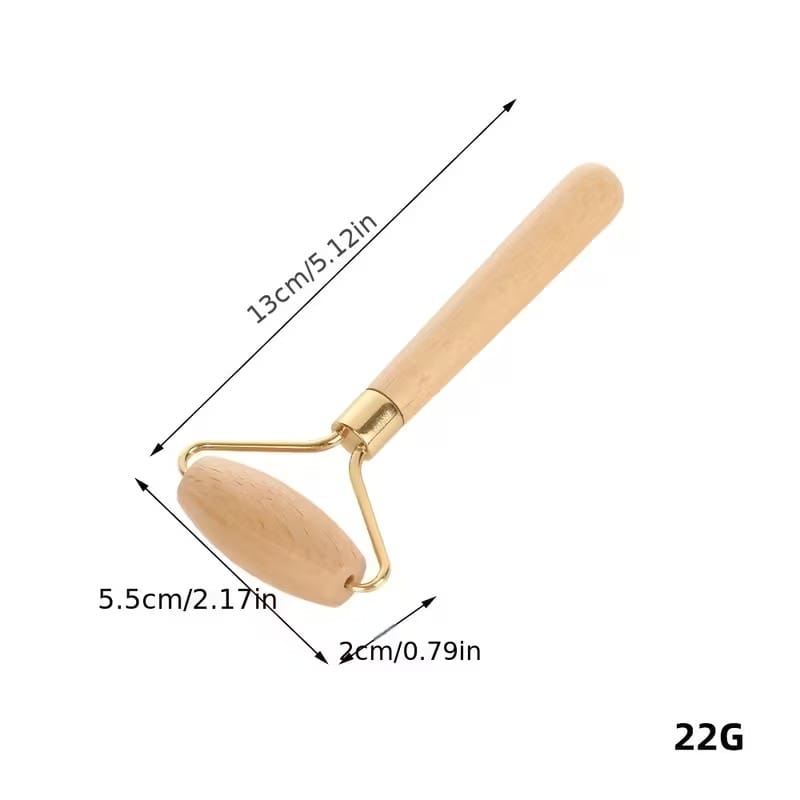 *Wooden Roller Face Massage Roller Body Eyes Neck Massager Tool For Face Anti Aging Anti Wrinkle, handheld ball facial meridian dredging and relaxation massage stick and hand massager